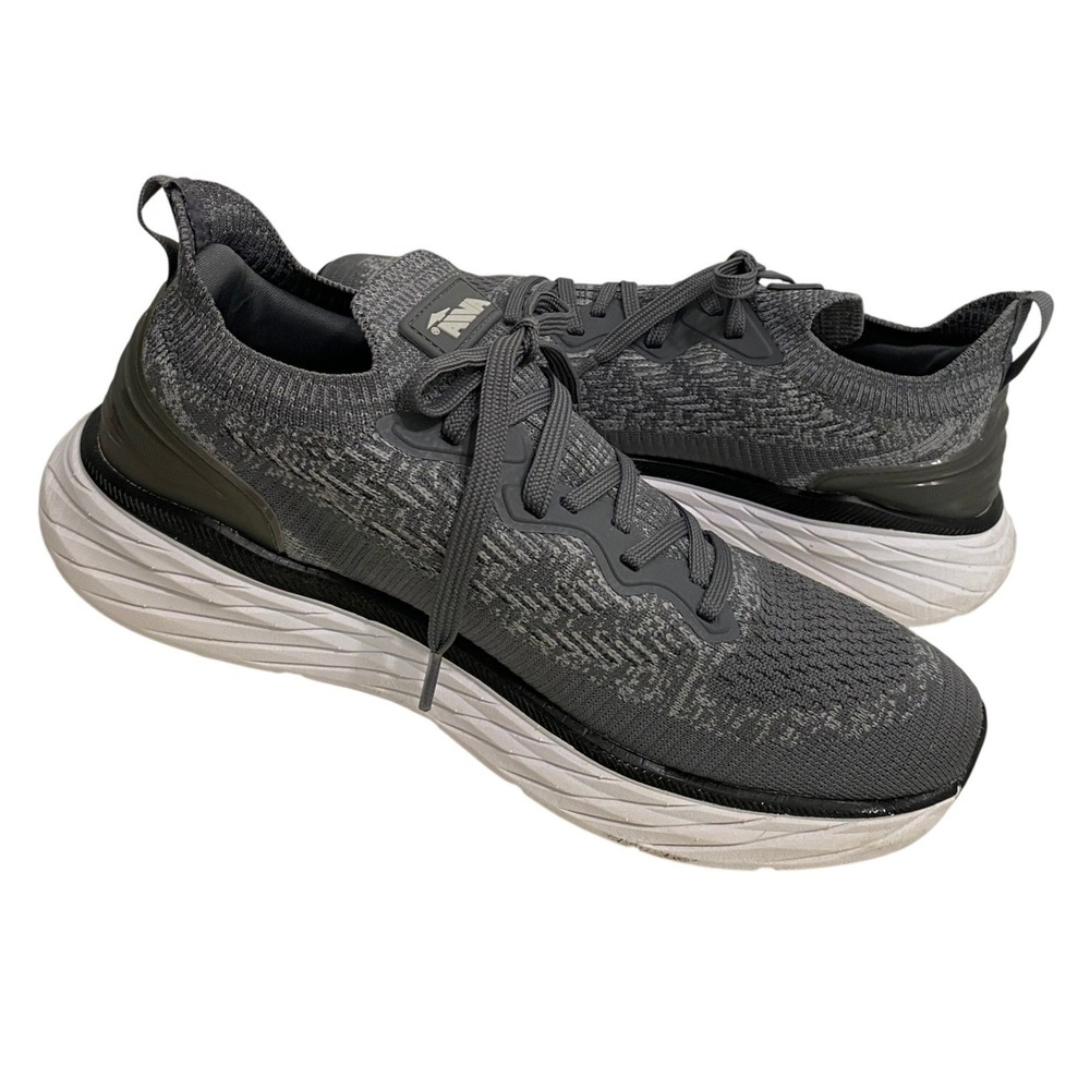 Avia MNAV24AC009 Running Shoes Mens 9 Gray Excellent Knit Platform Sneakers
